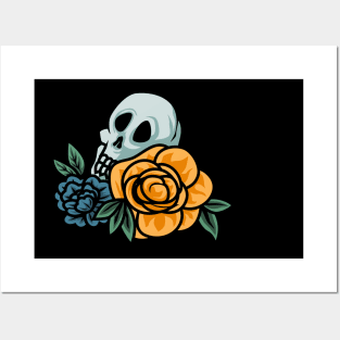 Skull Rose Posters and Art